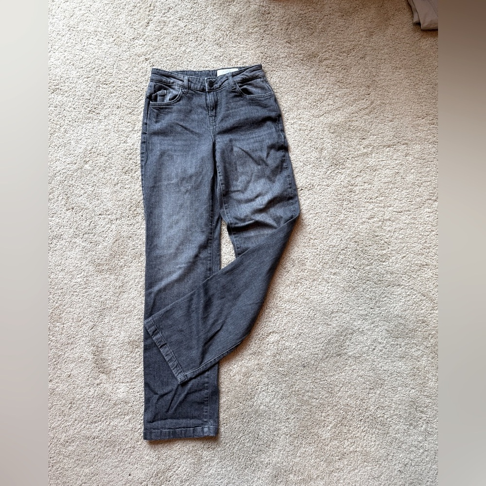 NOISY MAY Nila Straight Low Waist Wide Leg Sz 24 Waist 13 to 13.5